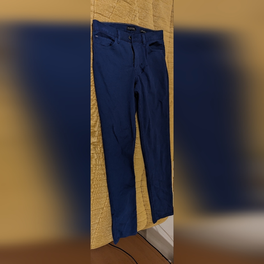 Banana republic tapered fit traveler pants navy blue